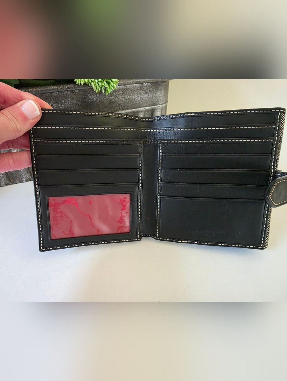 Dooney & Bourke Janine Satchel Crossbody Bag Matching Wallet Black Signature - Picture 10 of 15